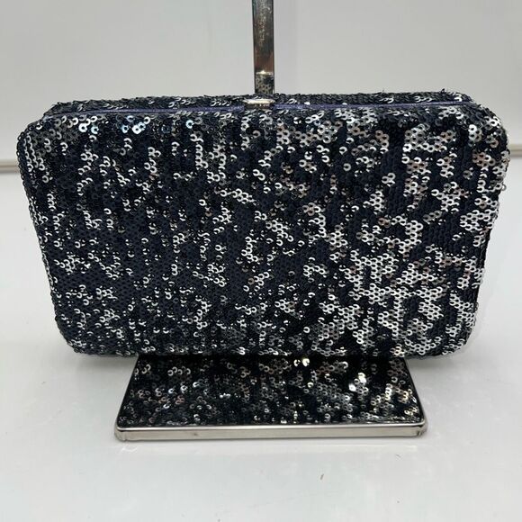 Unbranded Stormy Sequined Hard Clasp Clutch/Wallet - Picture 2 of 9
